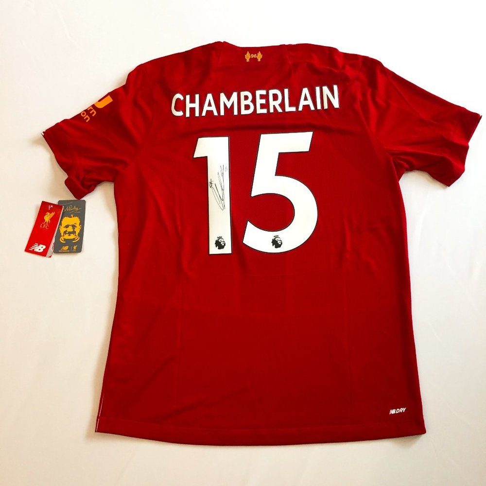 NWT Liverpool's Chamberlain Signed Jersey - Sz M